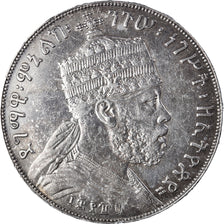 Coin, Ethiopia, Menelik II, Birr, 1902, AU(50-53), Silver, KM:19
