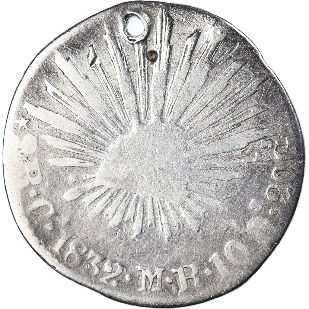 Moneta, Messico, 2 Reales, 1832, Mexico City, B+, Argento, KM:374.2