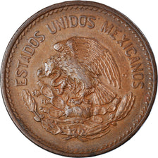 Moneda, México, 20 Centavos, 1944, Mexico City, MBC+, Bronce, KM:439