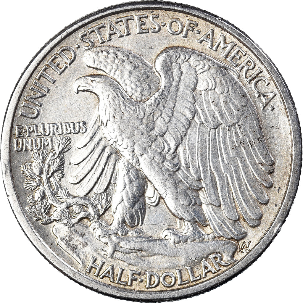 Coin, United States, Liberty Walking, Half Dollar, 1942, Philadelphia