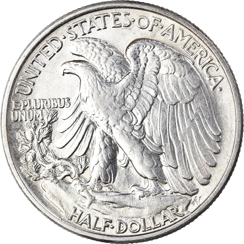 Coin, United States, Liberty Walking, Half Dollar, 1945, Philadelphia