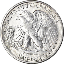 Coin, United States, Liberty Walking, Half Dollar, 1945, Philadelphia