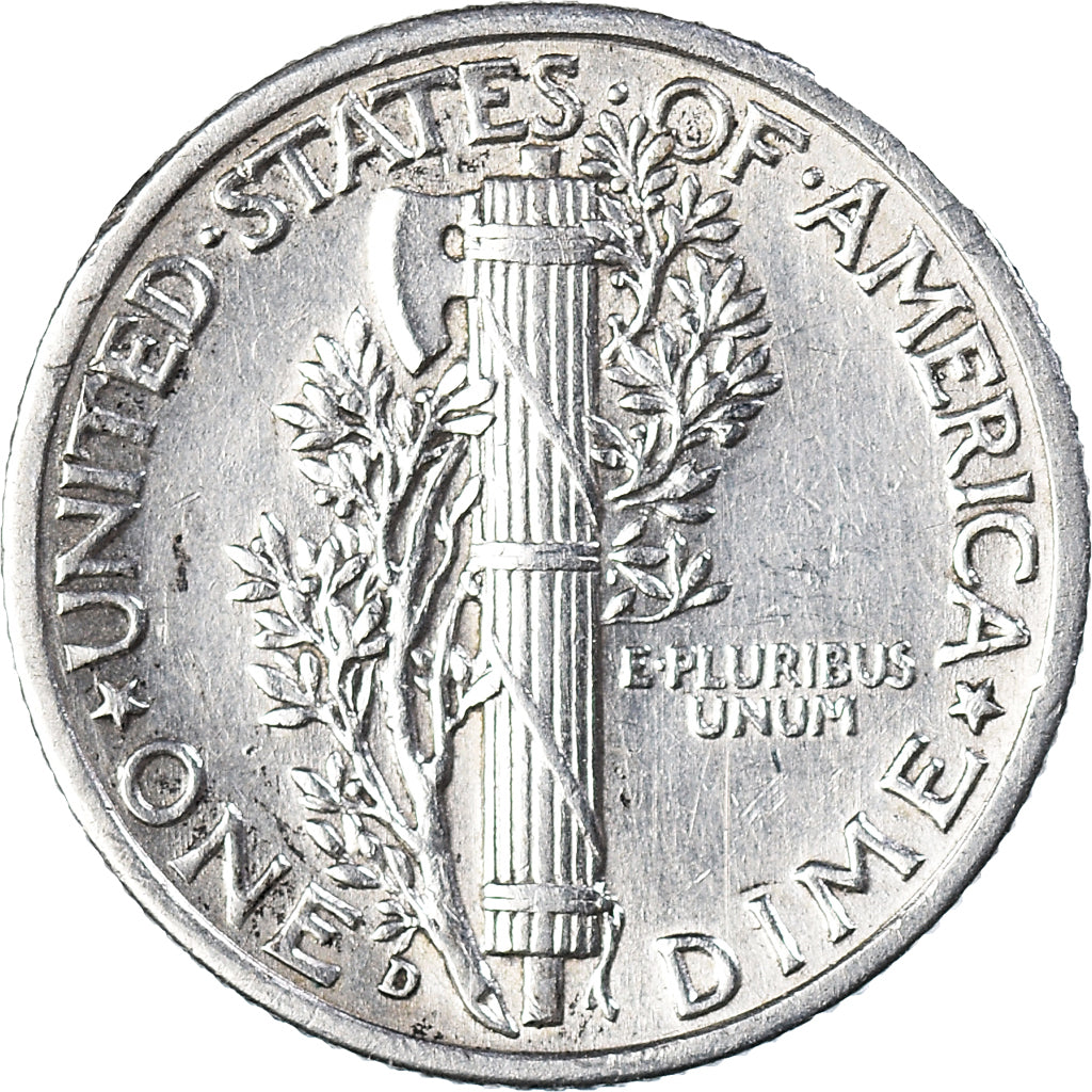 Coin, United States, Mercury, Dime, 1941, Denver, EF(40-45), Silver, KM:140