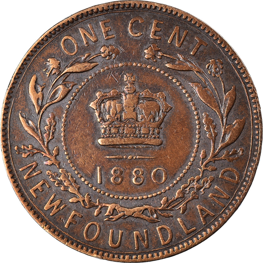 Münze, NEWFOUNDLAND, Large Cent, 1880, SS, Bronze, KM:1
