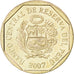 Coin, Peru, 50 Centimos, 2007, MS(63), Copper-Nickel-Zinc, KM:307.4