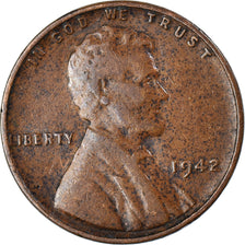 Coin, United States, Lincoln Cent, 1942, Philadelphia, AU(50-53), Bronze