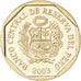 PERU, 50 Centimos, 2003, Lima, KM #307.4, MS(63), Copper-Nickel-Zinc, 22, 5.37
