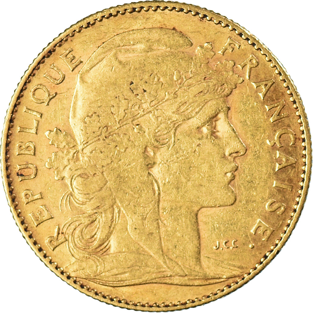 Coin, France, Marianne, 10 Francs, 1900, Paris, VF(30-35), Gold, KM:846