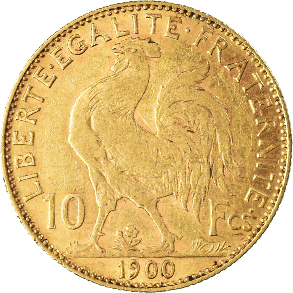 Coin, France, Marianne, 10 Francs, 1900, Paris, VF(30-35), Gold, KM:846