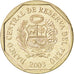 Coin, Peru, 50 Centimos, 2003, MS(63), Copper-Nickel-Zinc, KM:307.4