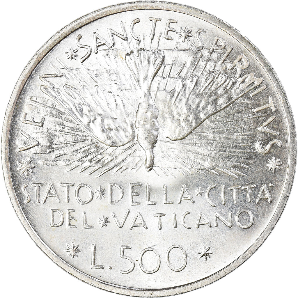 Moeda, CIDADE DO VATICANO, Sede Vacante, 500 Lire, 1978, MS(60-62), Prata