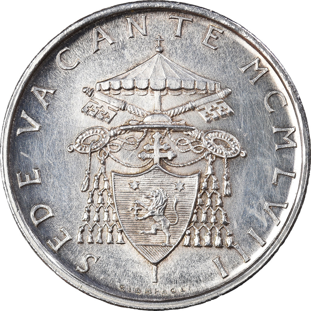 Moneta, CITTÀ DEL VATICANO, Sede Vacante, 500 Lire, 1958, SPL, Argento, KM:57