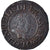 Moneda, Francia, Henri III, Denier Tournois, 1583, Paris, BC+, Cobre