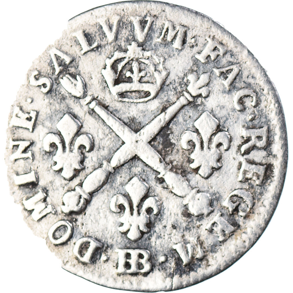 Münze, Frankreich, Louis XIV, 5 Sols aux insignes, 1703, Strasbourg, SGE+