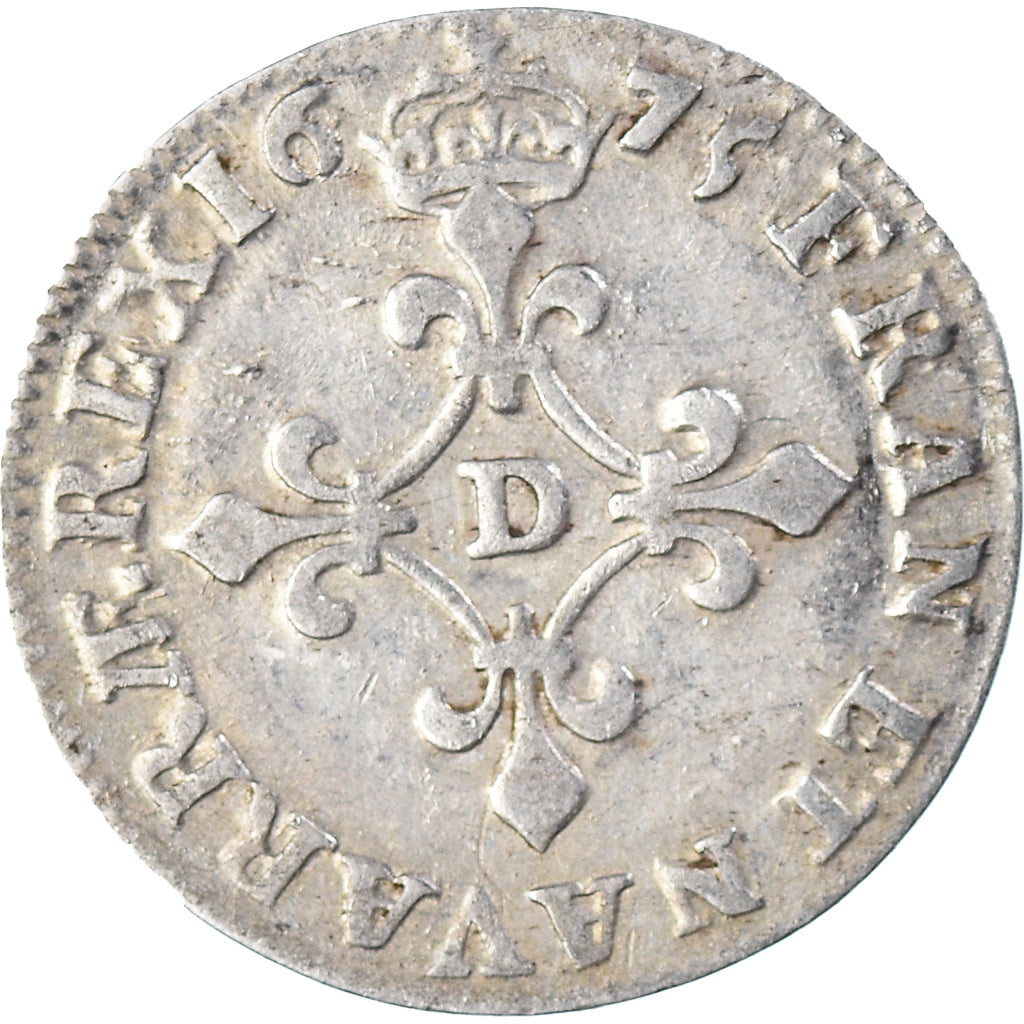 Moeda, França, Louis XIV, 4 Sols des Traitants, 1675, Vimy-en-Lyonnais