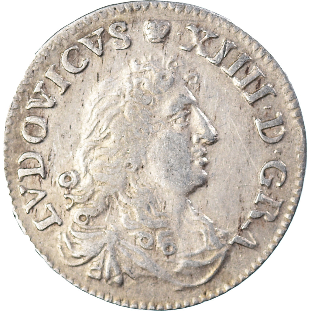 Munten, Frankrijk, Louis XIV, 4 Sols des Traitants, 1675, Vimy-en-Lyonnais, ZF