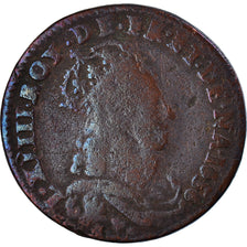 Coin, France, Louis XIV, Liard de France, 1656, Acquigny, VF(20-25), Copper