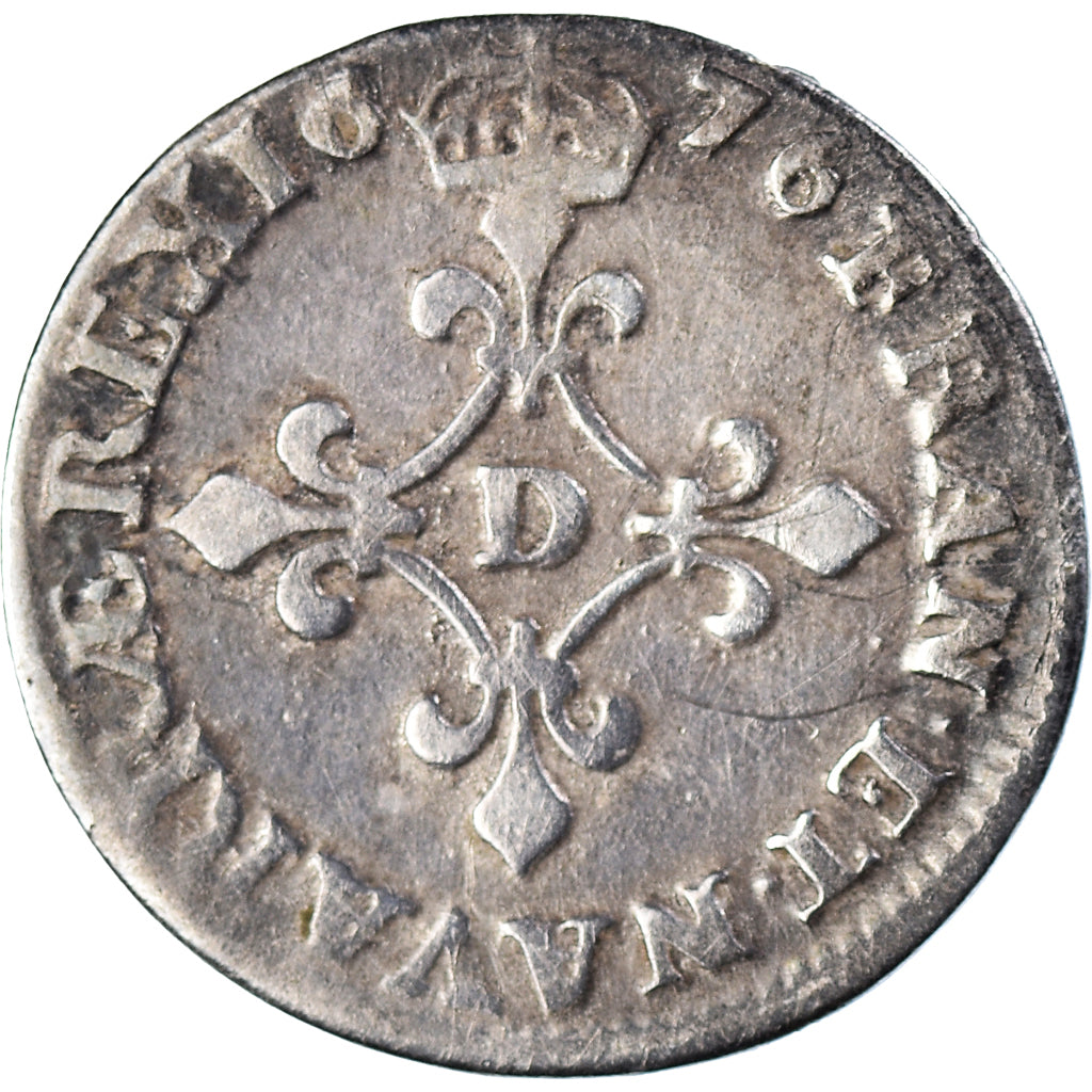 Moeda, França, Louis XIV, 4 Sols des Traitants, 1676, Vimy-en-Lyonnais
