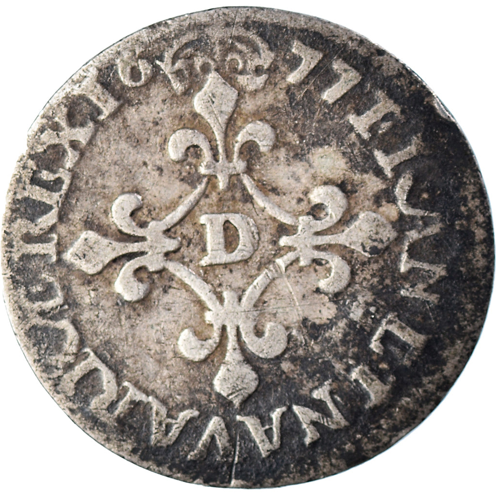Moeda, França, Louis XIV, 4 Sols des Traitants, 1677, Vimy-en-Lyonnais, Rara