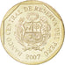 Coin, Peru, Nuevo Sol, 2007, MS(63), Copper-Nickel-Zinc, KM:308.4