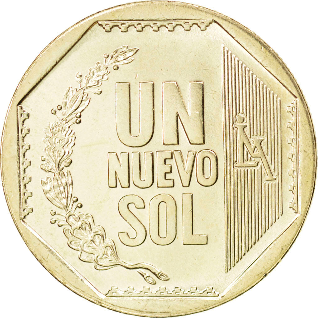 Coin, Peru, Nuevo Sol, 2007, MS(63), Copper-Nickel-Zinc, KM:308.4