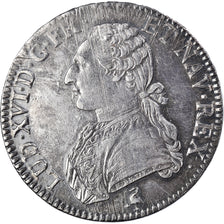 Coin, France, Louis XVI, héron, Ecu aux branches d'olivier, 1791, Paris