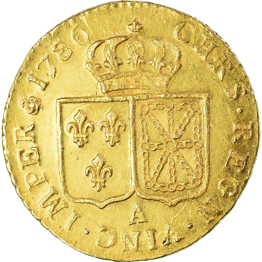 Coin, France, Louis XVI, Louis d'or à la tête nue, 1786, Paris, AU(50-53)