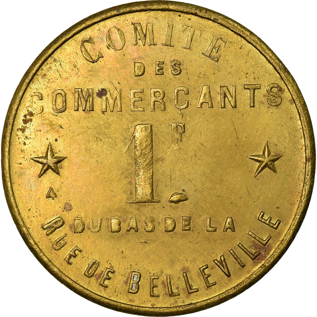 Münze, Frankreich, Comité des Commerçants du Bas de la Rue de Belleville