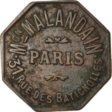 Coin, France, Maison Malandain, Paris, 15 Centimes, EF(40-45), Copper, Elie:--