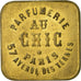 France, Advertising Token, Paris, Parfumerie au Chic, AU(55-58), Brass