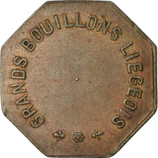 Moneta, Francia, Grands Bouillons Liégeois, Paris, 35 Centimes, BB, Ottone