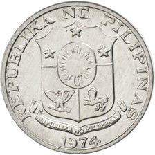 PHILIPPINES, Sentimo, 1974, KM #196, MS(63), Aluminum, 10, 0.50