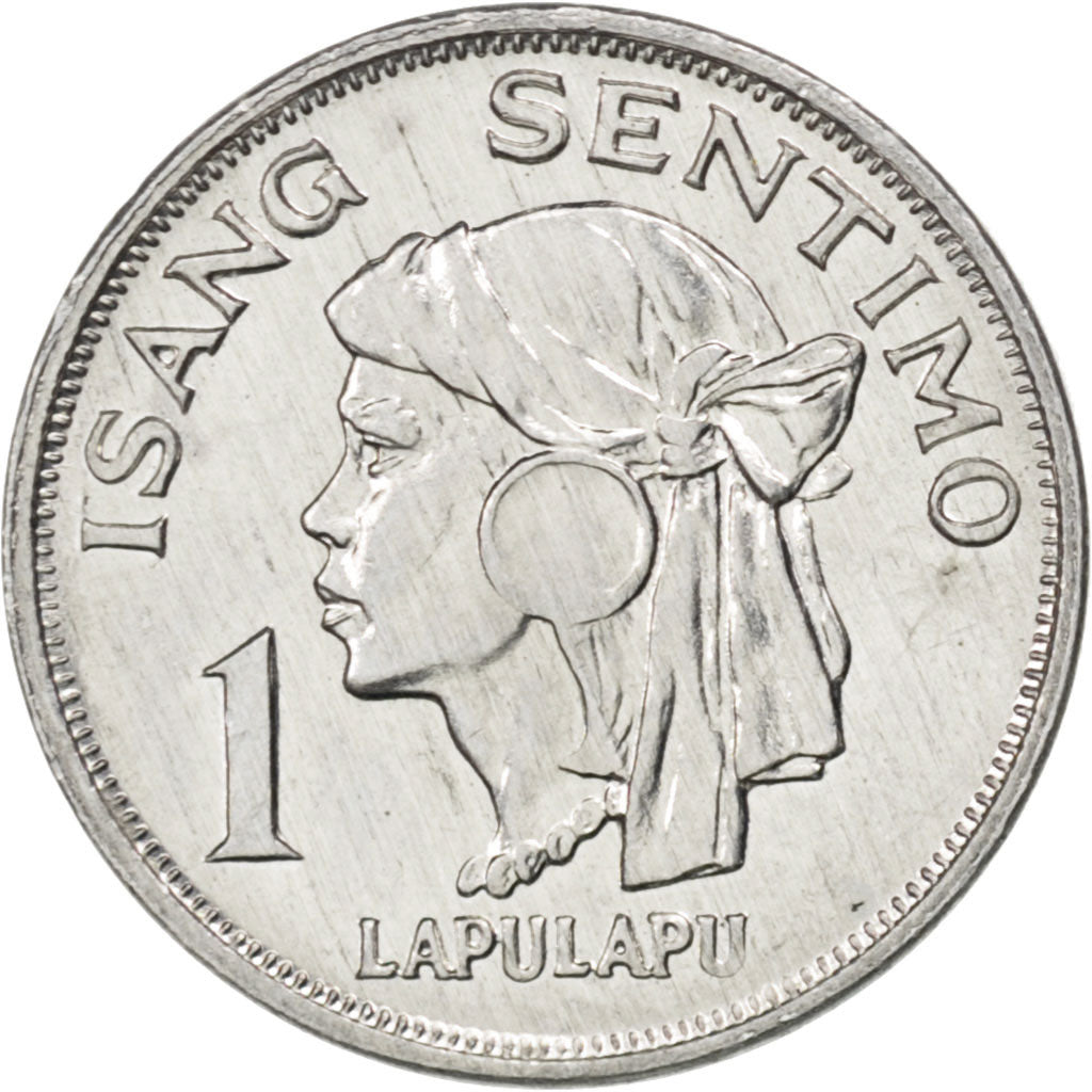 PHILIPPINES, Sentimo, 1974, KM #196, MS(63), Aluminum, 10, 0.50