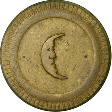 France, Token, 10 Centimes à Consommer, Lune, VF(30-35), Brass
