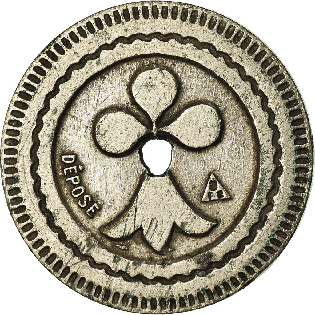 France, Token, 20 Centimes à Consommer, Moucheture d'Hermine, AU(50-53), Brass