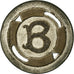 France, Token, 20 Centimes à Consommer, Lettre B, EF(40-45), Nickel plated