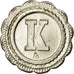 France, Token, 30 Centimes à Consommer, Lettre K, AU(55-58), Brass