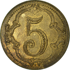 Coin, France, Avers-Revers identiques, Non identifiable, 5 Centimes, AU(50-53)