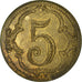 Coin, France, Avers-Revers identiques, Non identifiable, 5 Centimes, AU(50-53)