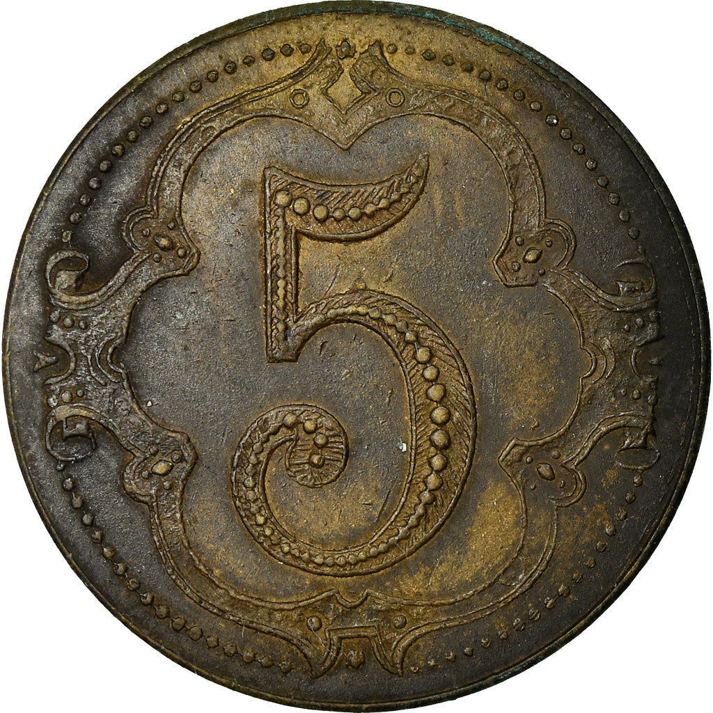 Coin, France, Avers-Revers identiques, Non identifiable, 5 Centimes, AU(50-53)