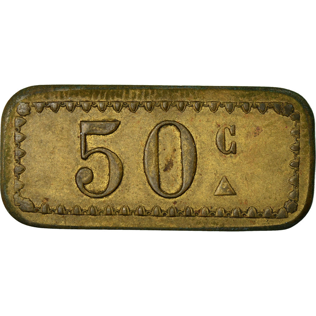 Monnaie, France, Avers-Revers identiques, Non identifiable, 50 Centimes, TTB+