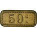 Monnaie, France, Avers-Revers identiques, Non identifiable, 50 Centimes, TTB+