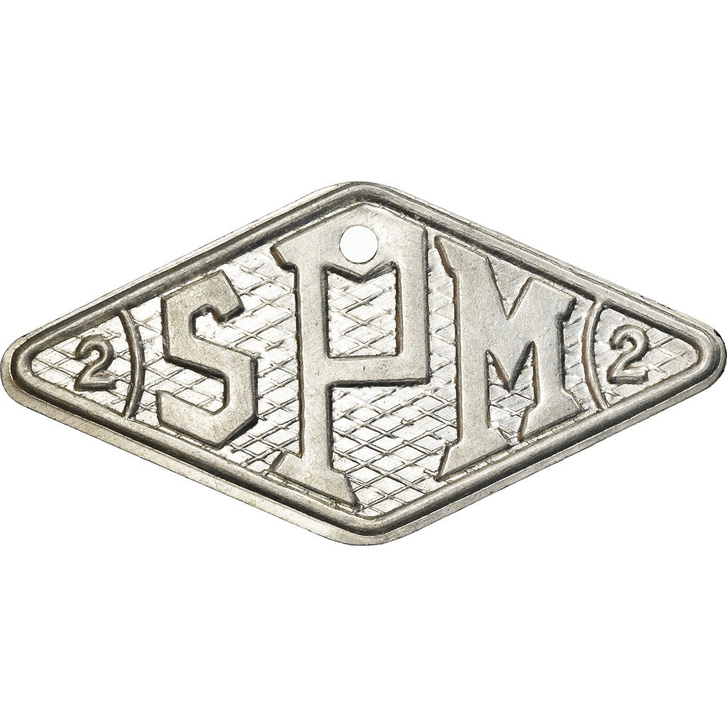 France, Token, SPM, Jeton Prime, Valeur 2, MS(63), Aluminium