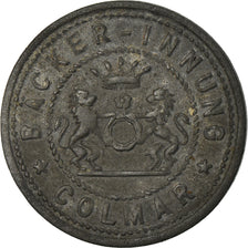 Coin, France, Bäcker-Innung, Colmar, 5 Pfennig, AU(50-53), Zinc, Elie:15.1