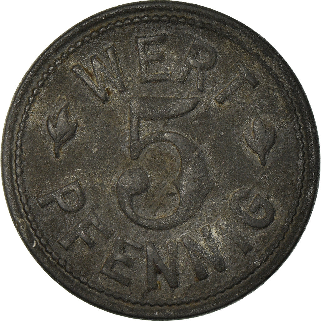 Coin, France, Bäcker-Innung, Colmar, 5 Pfennig, AU(50-53), Zinc, Elie:15.1