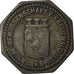 Münze, Frankreich, Kleingeldersatzmarke, Kreuzwald, 10 Pfennig, SS, Zinc