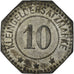 Coin, France, Kleingeldersatzmarke, Merlenbach, 10 Pfennig, AU(50-53), Zinc