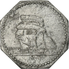 Moneta, Francja, Kriegsnotgeld, Merlenbach, 10 Pfennig, EF(40-45), Cynk