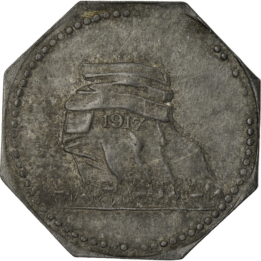 Coin, France, Kriegsnotgeld, Merlenbach, 20 Pfennig, EF(40-45), Zinc, Elie:25.2