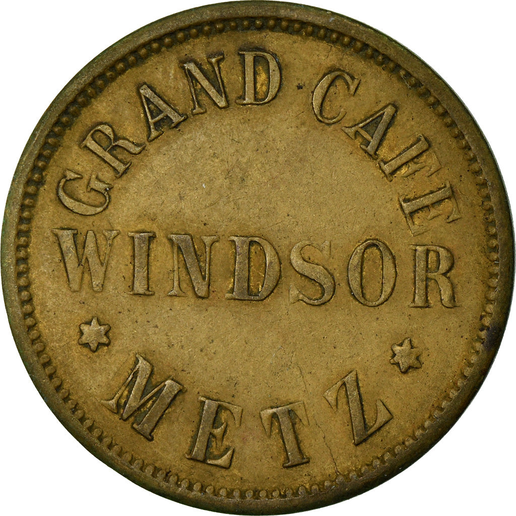Coin, France, Grand Café Windsor, Metz, 25 Pfennig, EF(40-45), Copper